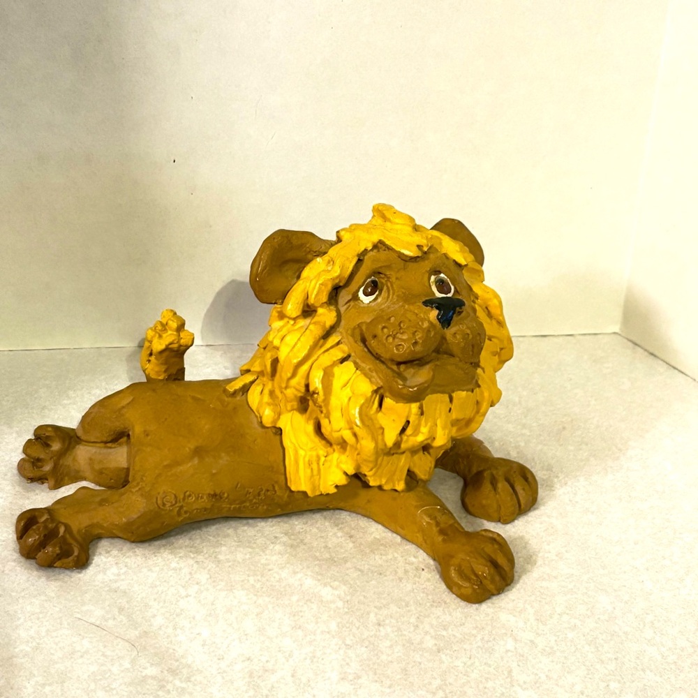 Vintage signed Dave Grossman Designs Silly Lazy Lion 1973 - Picture 3 of 8